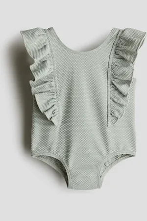 H&M Traje de baño con borde de olán