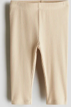 H&M Leggings acanalados de algodón