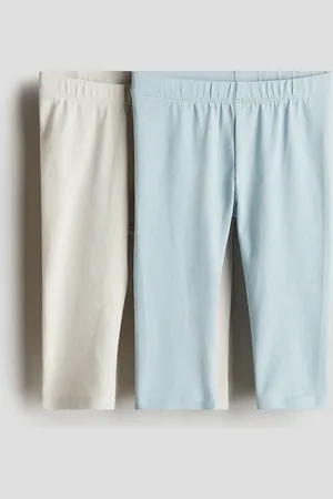 H&M 2-pack Leggings en punto supersuave de algodón