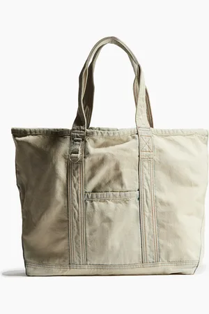 H&M Washed-look denim shopper