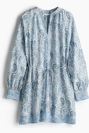 H&M Vestido túnica con cinturón
