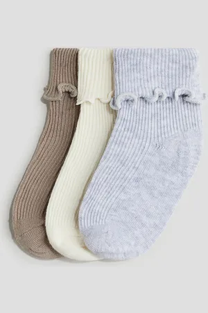 H&M 3-pack Calcetines con detalle overlock