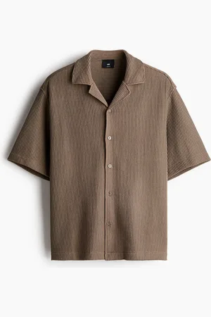 H&M Camisa resort Loose Fit acanalada