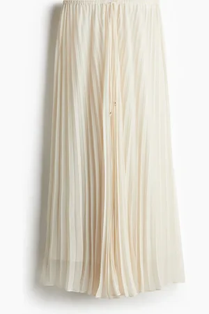 H&M Falda maxi plisada