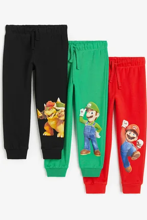 H&M 3-pack de joggers con diseño