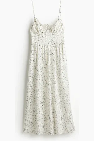 H&M Vestido en mezcla de lino