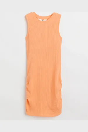 H&M Vestido en punto acanalado