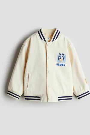H&M Chamarra de baseball en sarga con diseño