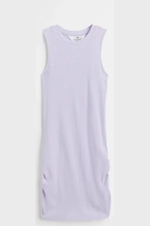 H&M Vestido en punto acanalado