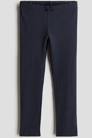 H&M Leggings acanalados de algodón