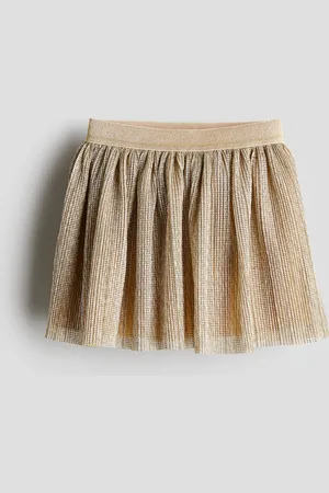 H&M Falda metálica con brillo