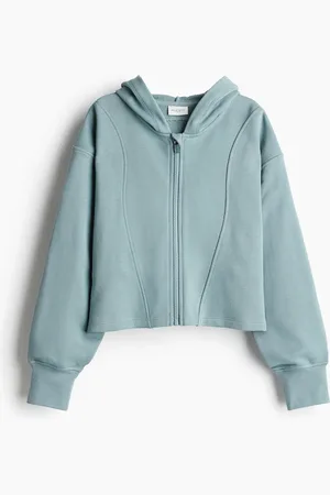 H&M Sudadera deportiva corta con zíper