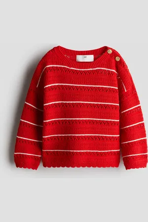 H&M Suéter en tejido pointelle de algodón