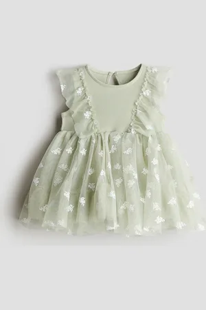 H&M Vestido con diseño y falda de tul