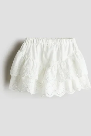 H&M Falda en bordado inglés