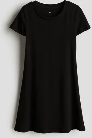 H&M Vestido de manga corta en punto