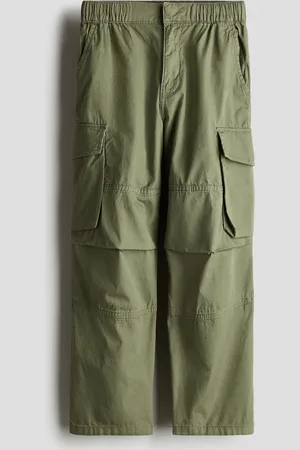 H&M Pantalón parachute en lona de algodón