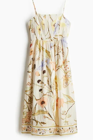 H&M Vestido midi de tirantes