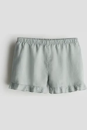 H&M Shorts de lino con olanes