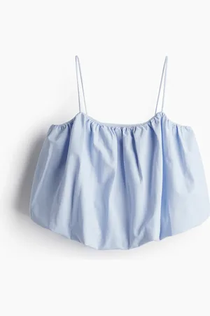 H&M Top de tirantes con bastilla abombada