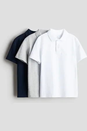 H&M 3-pack Playeras polo de algodón