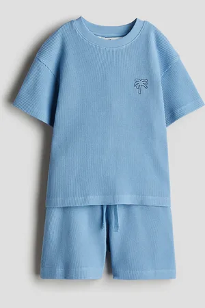 H&M Conjunto de 2 piezas en algodón gofrado