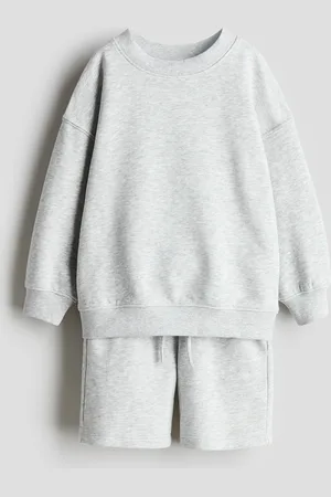 H&M Conjunto de 2 piezas con sudadera y shorts