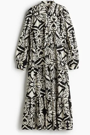 H&M Vestido maxi con capas