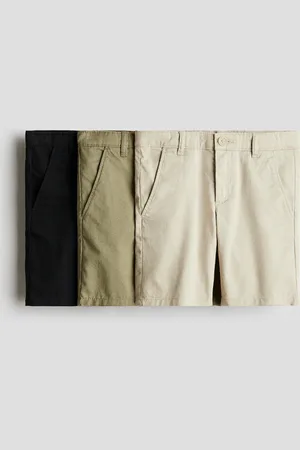 H&M 3-pack Shorts caquis de algodón