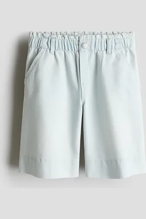 H&M Shorts paper bag en denim