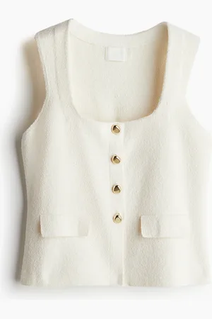 H&M Chaleco en tejido fino