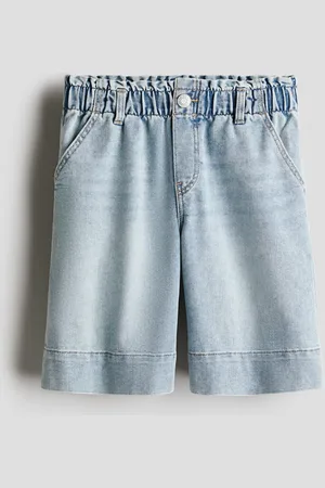 H&M Shorts paper bag en denim