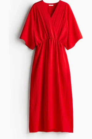 H&M Vestido caftán con cintura ajustada