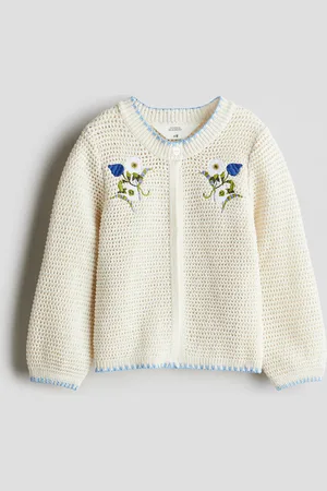 H&M Cárdigan con apariencia de crochet