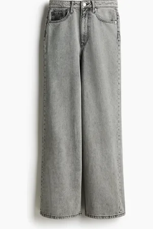 H&M Feather Soft Super Wide Ultra High Jeans