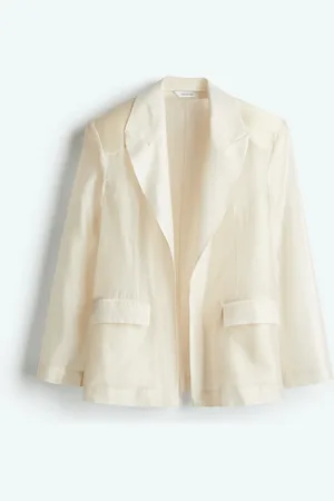 H&M Blazer traslúcida oversized
