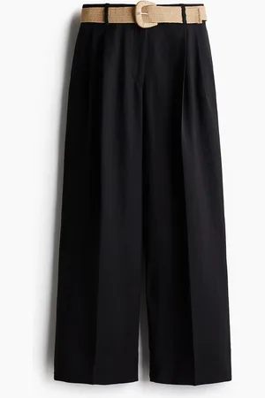 H&M Pantalón ancho con cinturón