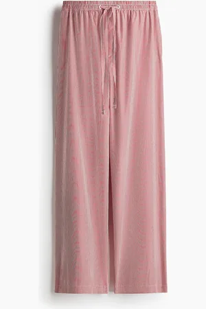 H&M Pantalón de algodón con cordón de ajuste
