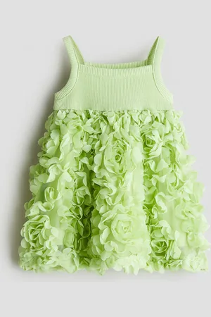 H&M Vestido de punto con aplicaciones de flores