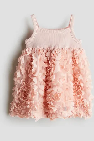 H&M Vestido de punto con aplicaciones de flores