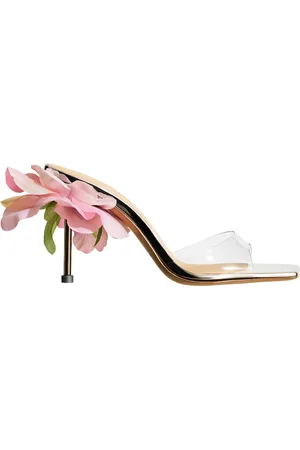 H&M Zapatos correa transparente y aplicación de rosa