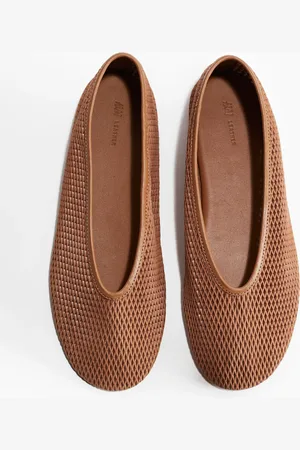 H&M Bailarinas en malla de piel