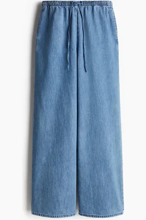 H&M Pantalón Feather Soft Denim con cordón de ajuste