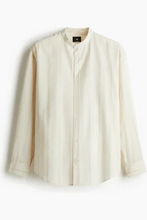 H&M Camisa Regular Fit en mezcla de lino