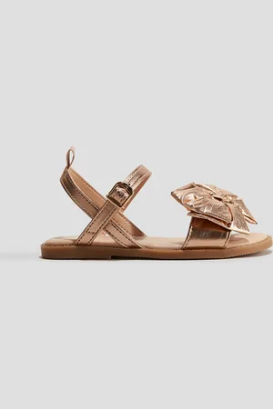 H&M Sandalias metálicas con brillo