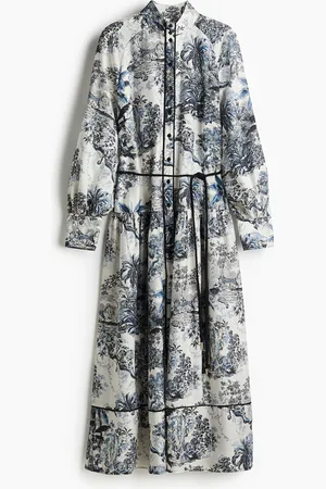 H&M Vestido maxi con cinturón de lazo
