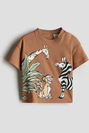 H&M Playera de algodón con diseño estampado
