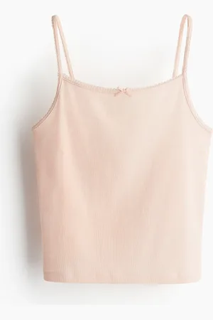 H&M Top de tirantes con borde picot