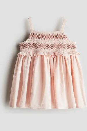 H&M Vestido con punto smock