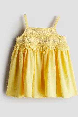 H&M Vestido con punto smock